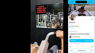 OnlyFans UtahJaz fucks her boyfriend in the gym