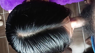 A Blowjob as a Farewell Stepbrother Swallows My Semen as a Thank You for Visiting Her!