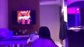 Hot slender latina stepsister gives her bro a nice blowjob and invites him to pound her tight pussy