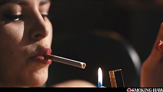 Innocent Kira Queen and Kristof Cale at smoker action