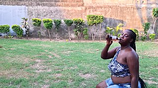 Lustful black BBW pissing porn filthy video
