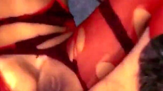 Stripper gets dominated in hotel room