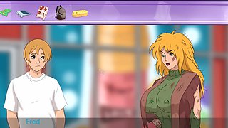 Cartoon dolls and Lady B in a wild animated adventure