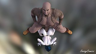 Teen Titans - Ravin Anal Fucked by Huge Tattooed BBC African Man