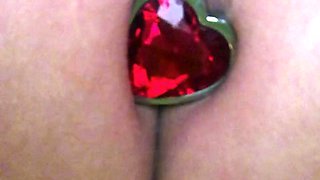 Girls Out West Amateur double toy masturbation