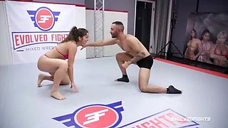 Victoria Voxxx Nude Wrestling Match with Hardcore Fucking and Blowjob