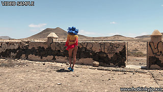 Colours Under the Sun. Hotkinkyjo Walk, Self Fisting Her Ass & Anal Prolapse Outdoor