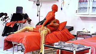 Fist fetish lesbians lick and fist box and cant get enough