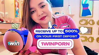 Filipina Sharinami displays her thick rump in a