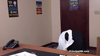 mommy school secretary gets monster cock