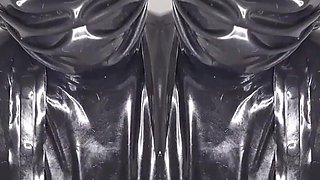 Cum eating for Lady Valeska's rubber clinic