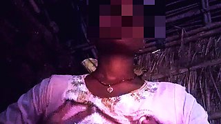 Desi Mallu Aunty in Pink Frock Getting Her Boobs Massaged