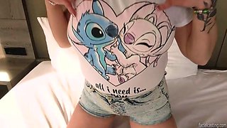 Lovable blondie stunner is about to get a ginormous facial cumshot cum shot, after deepthroating fuckpole and getting pummeled