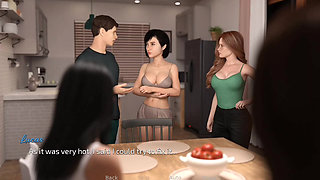 Step brother conversation with beautiful girl