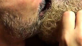 Muscular Daddies Intimately Kissing