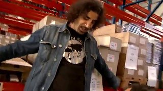 Ajx boss double handjob to warehouse guys