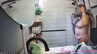 Found Hidden Cam Footage of My Mom Mrs. Joanne Tanner the Real Public Schoolteacher in the Shower on my Dad's Computer 6
