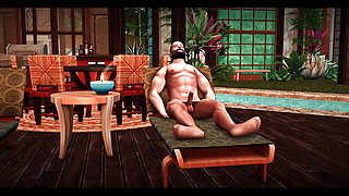 theblissfulsimmers_ sims couple evelyn and eeros have steamy sex by the poolby the pool