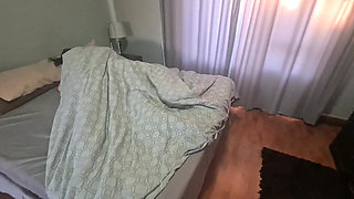Surprising two girls by pissing on them in bed and the wet their clothes.