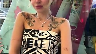 Miss_Elfie, russian camwhore in public and restroo