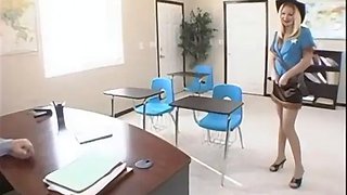 The amazing blonde hottie is busted and fuck teacher as punishment