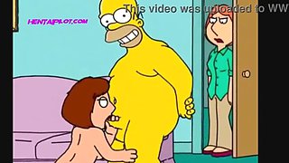 Uncensored Cartoon Sex: The Simpsons & American Dad Hentai Porn Compilation