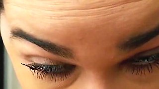 Hot sis seduces her stepbrother into fucking raw