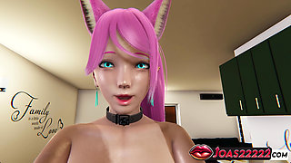 Pink Hair Girl In Mini Skirt Fucked With Monster Cock Riding It Until Cumshot On A Floor