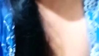 Slutty amateur flashing her big boobs in the backseat
