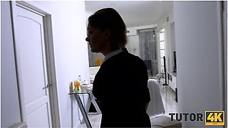 Martin Spell And Violette Sulty - Mature Geometry Teacher Services Stud In Front Of Her Stepson