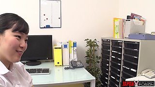 Japanese Airu Hashino Puts Her Breath and Tongue Inside Seira Hoshisaki's Nose