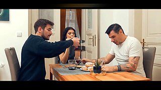Daddy4k. my hot girlfriend is quietly cheating on me while i was seeing tv