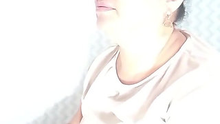 Blowjob with Mask of My Girlfriend Deep Throat