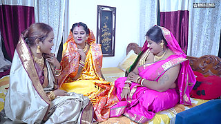 Desi Horny Indian Three Bhabhi Wants to Get Fucked by Their Dewar Like a Bhabhi's Groupsex Party ( Hindi Audio )