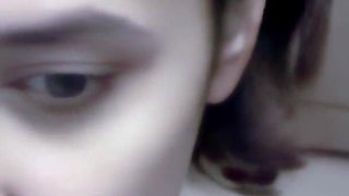 Sandra: Cute Arab Sandra Doing a Hot Striptease Live on the Webcam