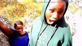 Black Ebony Vintage Massage Comedy in Mountain with Judithxxx & 1Gorret