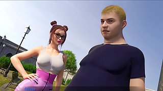 Kinky public yoga session with Loveskysan69real in the Away From Home series