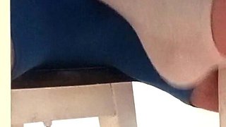 Sockjob & Ruined Orgasm Under Table