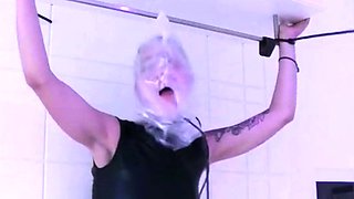 Beautiful fetish bottom actions with latex and bdsm