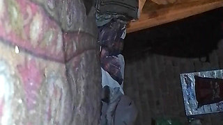 Close up masturbation at home