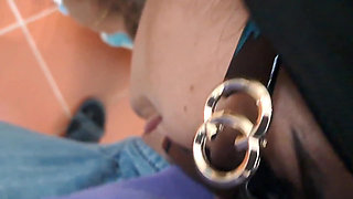 Blonde MILF Blowjob with Cum Swallowing POV