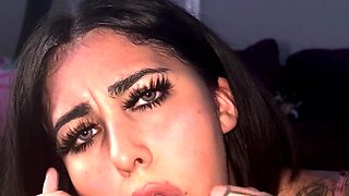 Mexicana blowjob with her big boobs