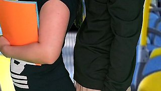 Student Humped and Fucked Inside the Bus in Public!