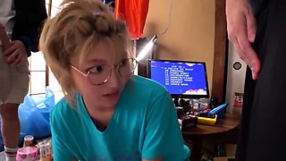 Japanese teen handjob in bus full of people