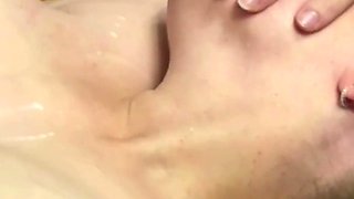 Fuck Me Hard on the Table with My Huge Tits 85e and Squirt My Milk on Me