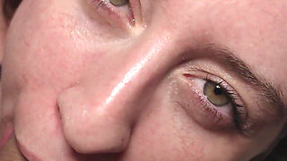 She Loves to Get Used by Big White Cock, No Mercy for Her Tight Pussy