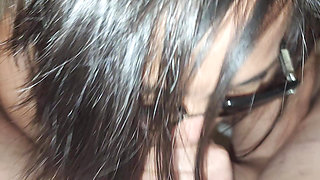 My beautiful Asian wife amazing blow job