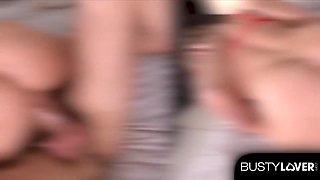 Busty Babe Josephine Has Hot Hardcore Kitchen Sex With Her Stud Handyman