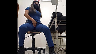 Challenge Complete! I Masturbate in the Clinic Where I Work and My Boss Almost Found Me