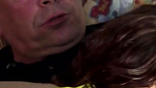 Big ass brunette with tattoos gets fucked and sprayed on tits